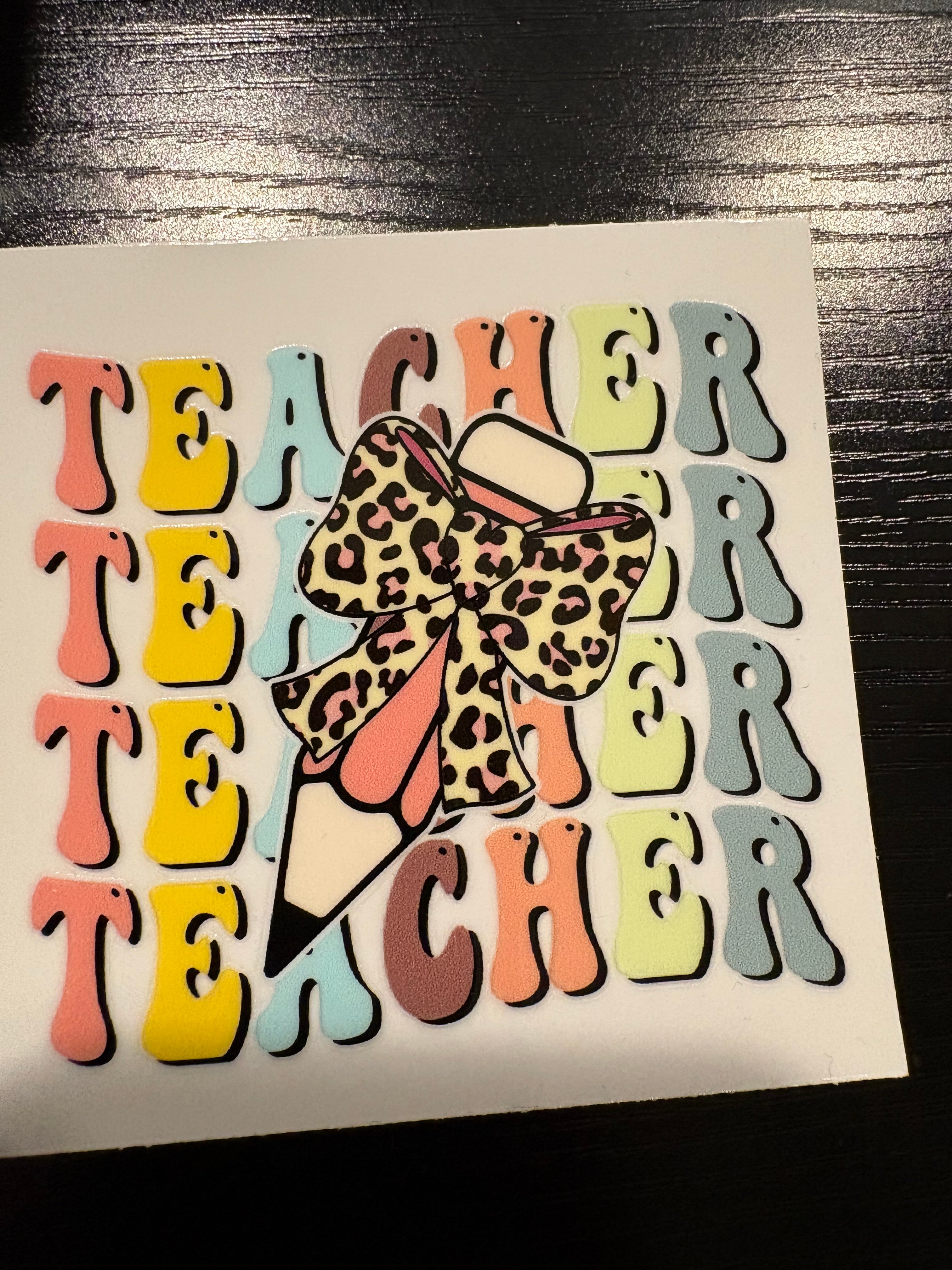 Cheetah Teacher Decals