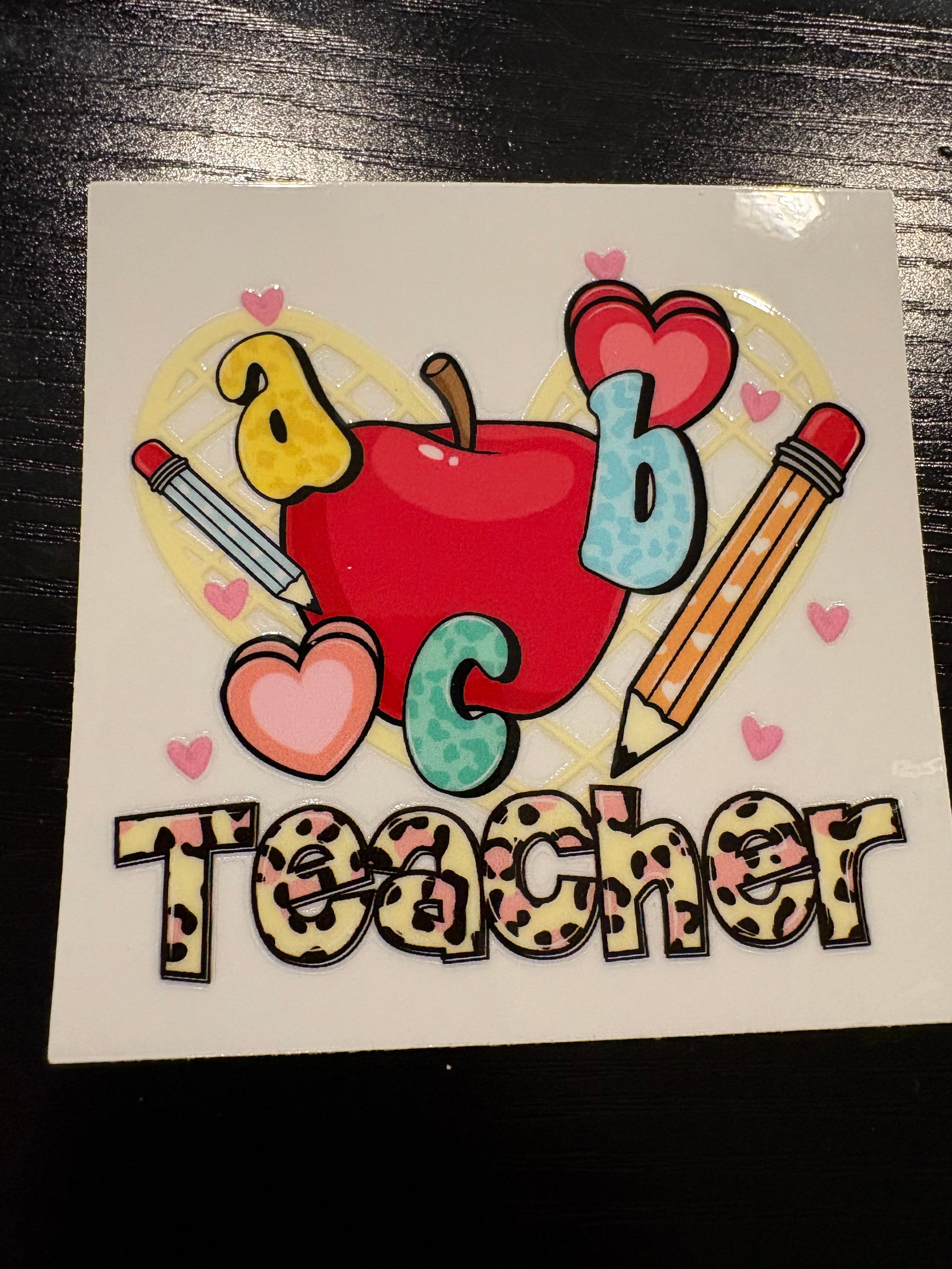 Cheetah Teacher Decals