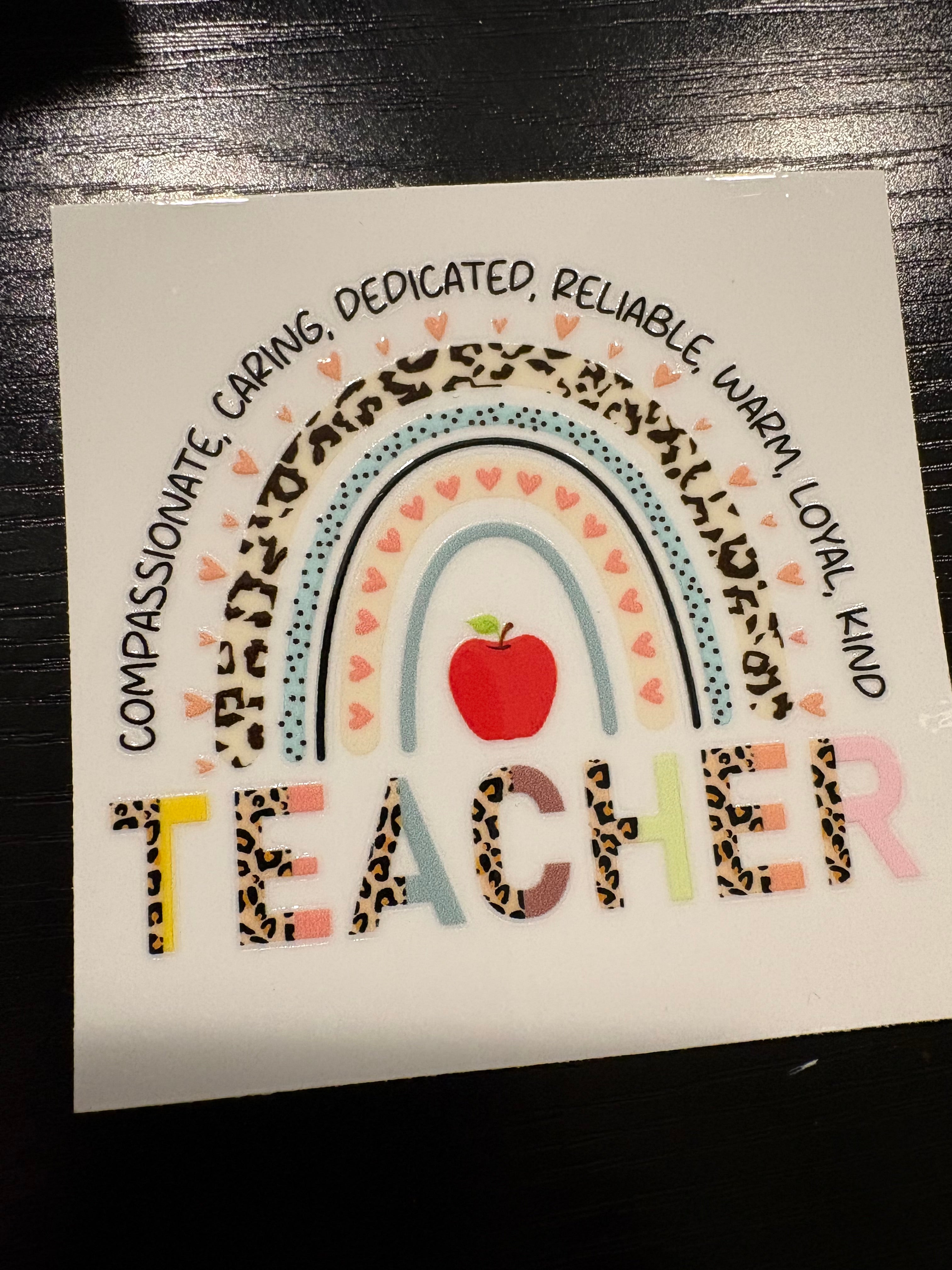 Cheetah Teacher Decals