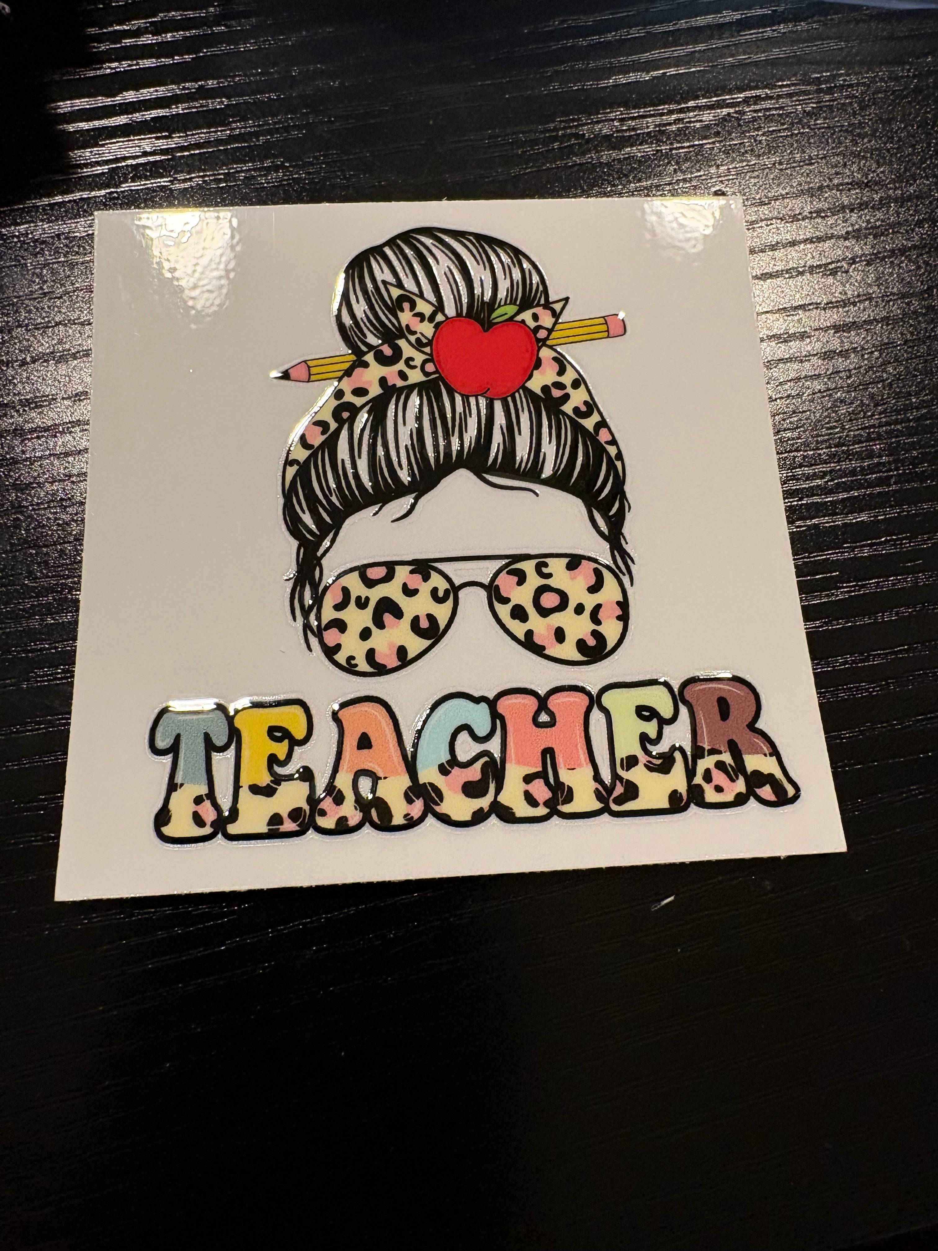 Cheetah Teacher Decals
