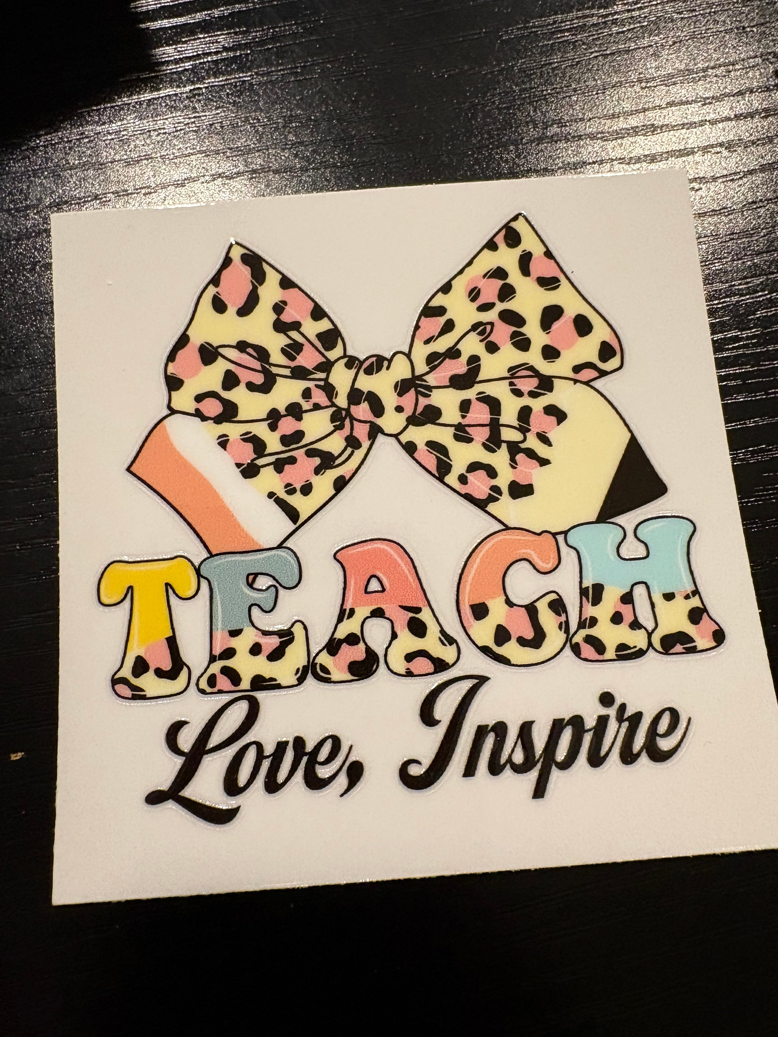 Cheetah Teacher Decals