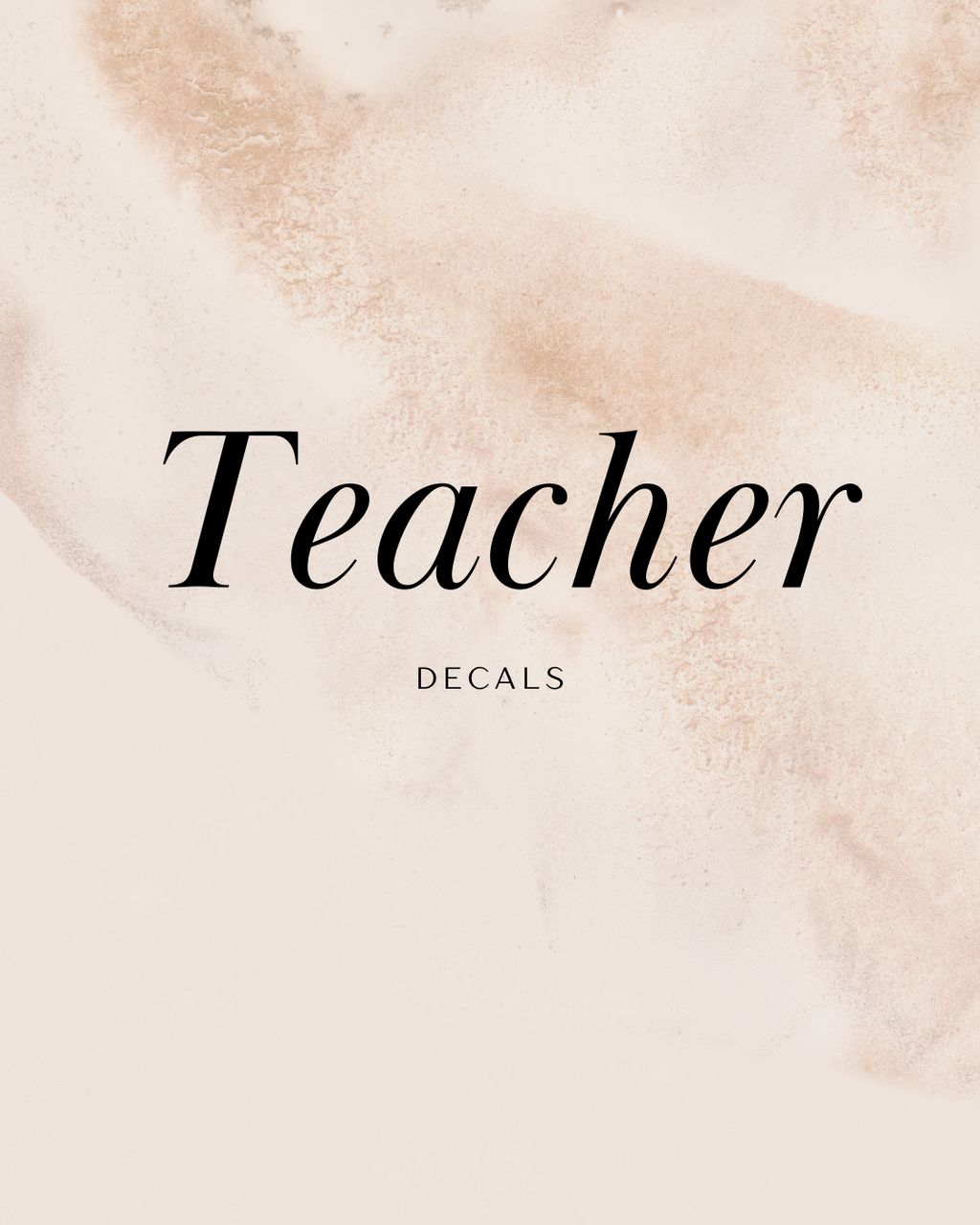 Cheetah Teacher Decals