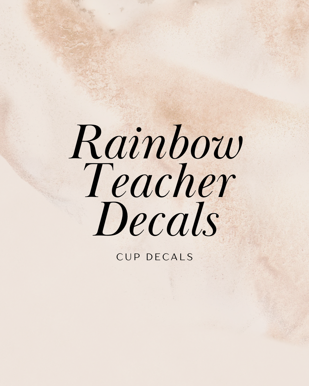 Rainbow Teacher Decals